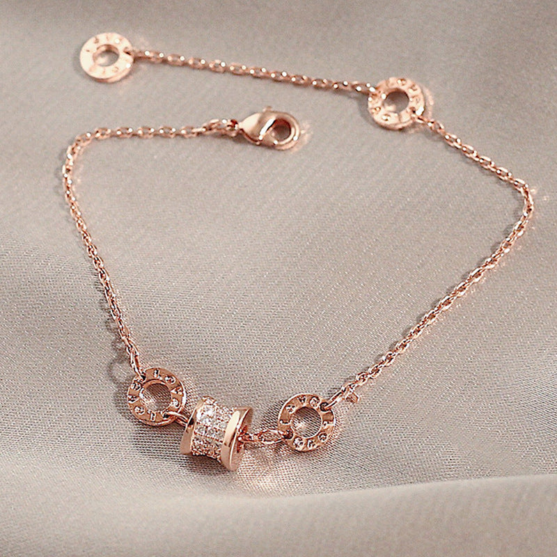 Simple Style Geometric Artificial Gemstones Alloy Chain & Link Bracelets