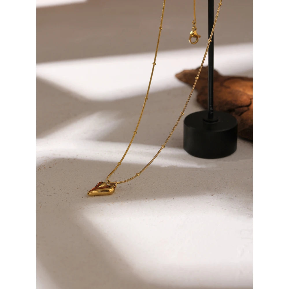 Hearbeat Charm Pendant & Earrings