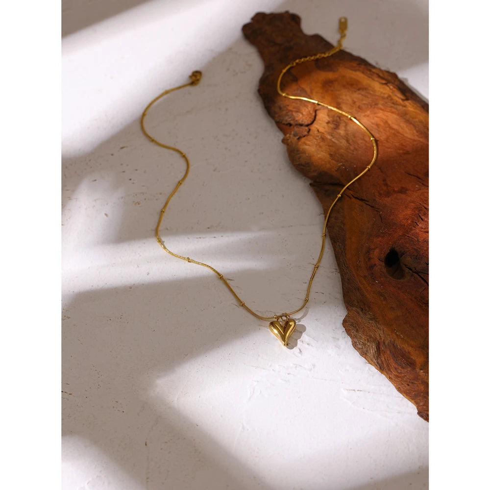 Hearbeat Charm Pendant & Earrings