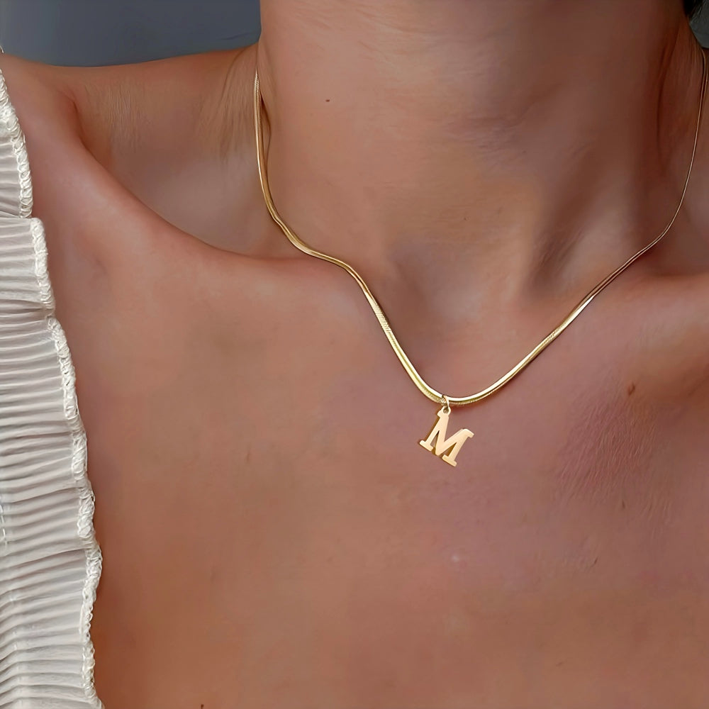 A-Z Gold Plated Personalized Letter Pendant