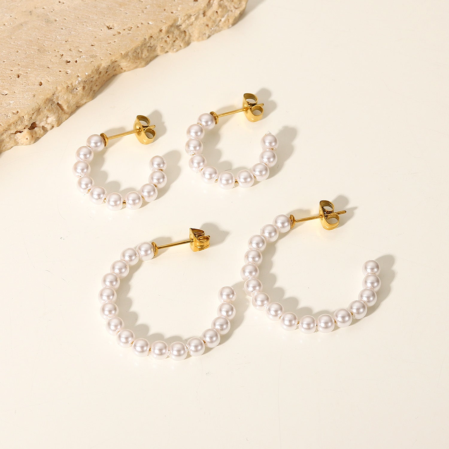 Fashion Geometric Plating 304 Stainless Steel No Inlaid Earrings