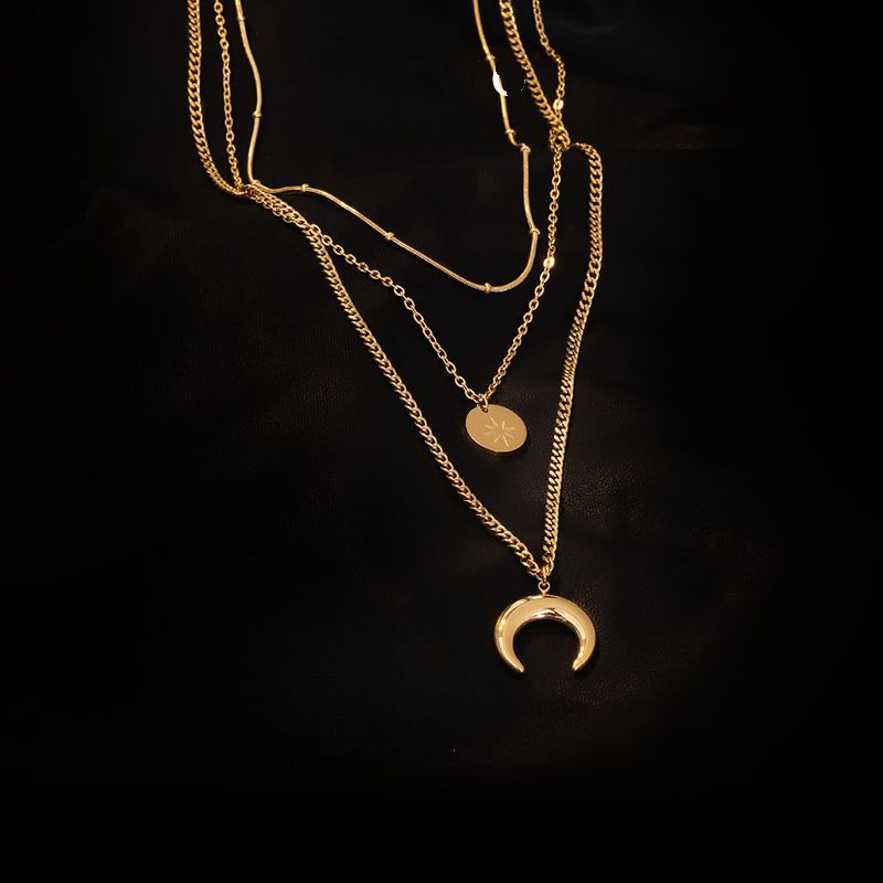 Luminous Moon Tassel Necklace