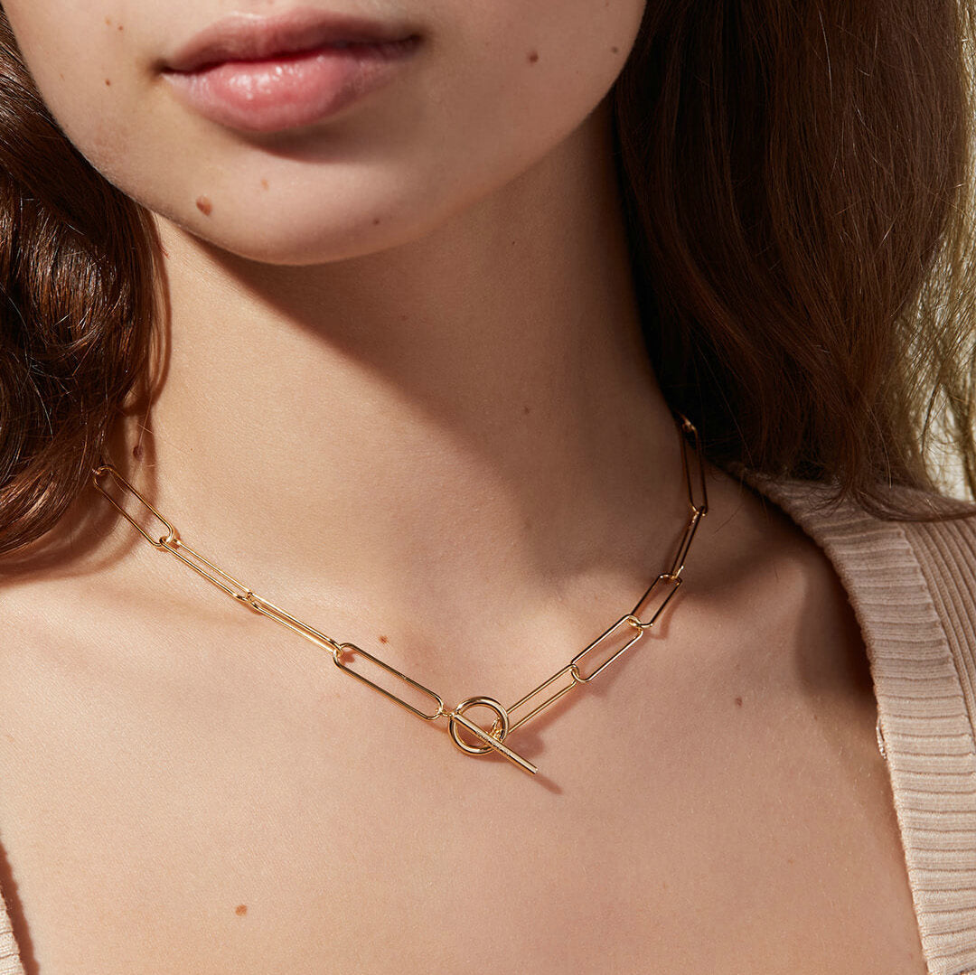 Fashionable Stainless Steel Titanium Steel-Plated Pendant Necklace