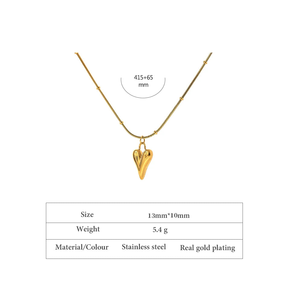 Hearbeat Charm Pendant & Earrings