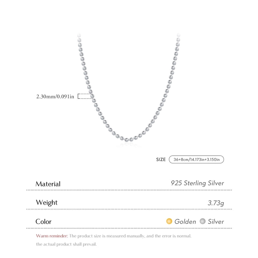 Sterling Silver Rack-Plated Geometric Choker