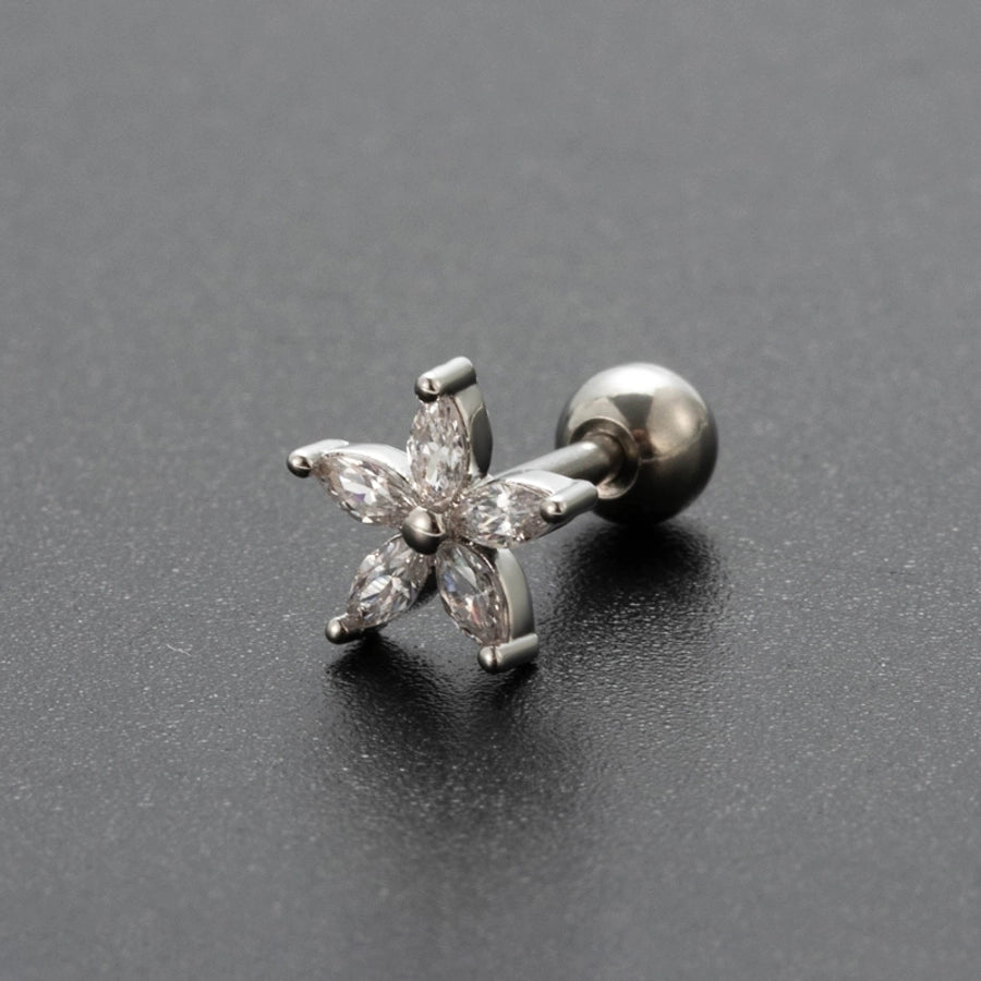 Ear Cartilage Rings & Studs Lady Flower 316 Stainless Steel Copper