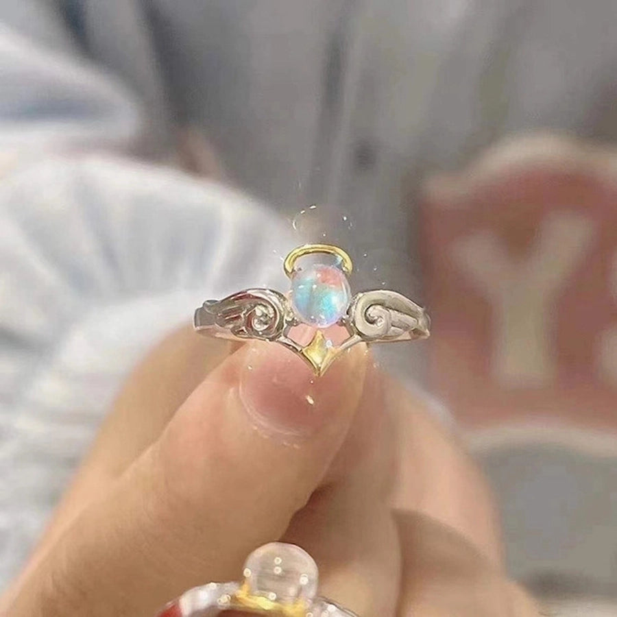 Sleek Hollow Zircon Ring