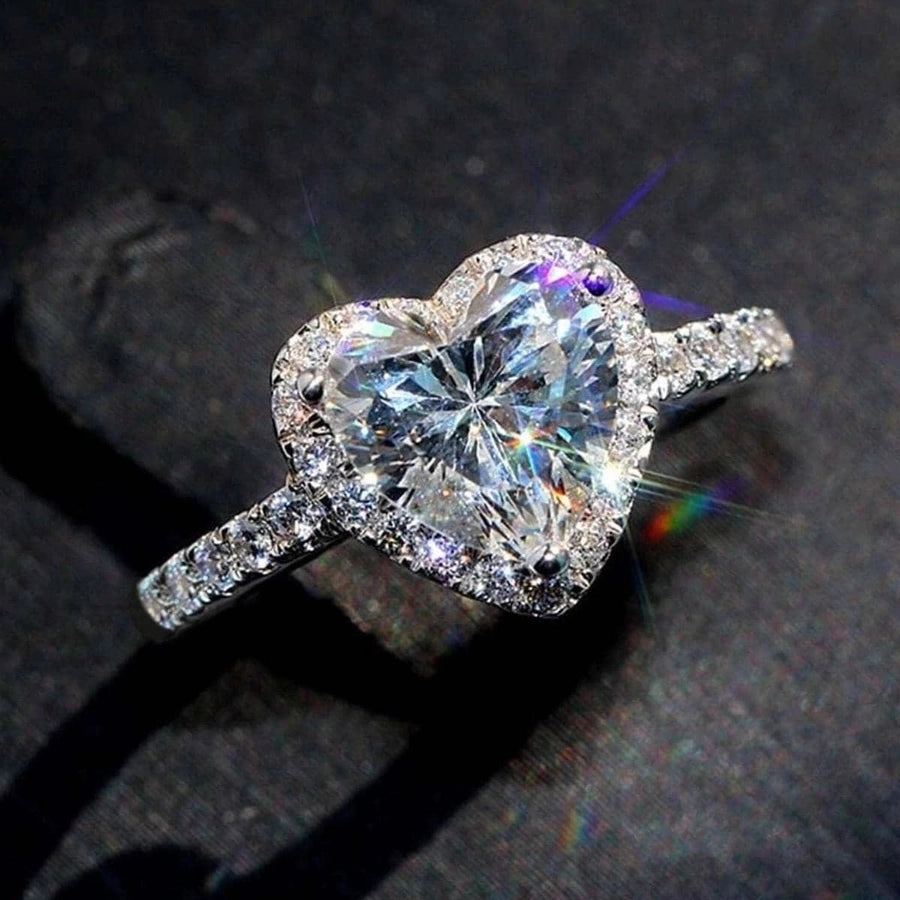Classic Lady Heart-Shaped Ring