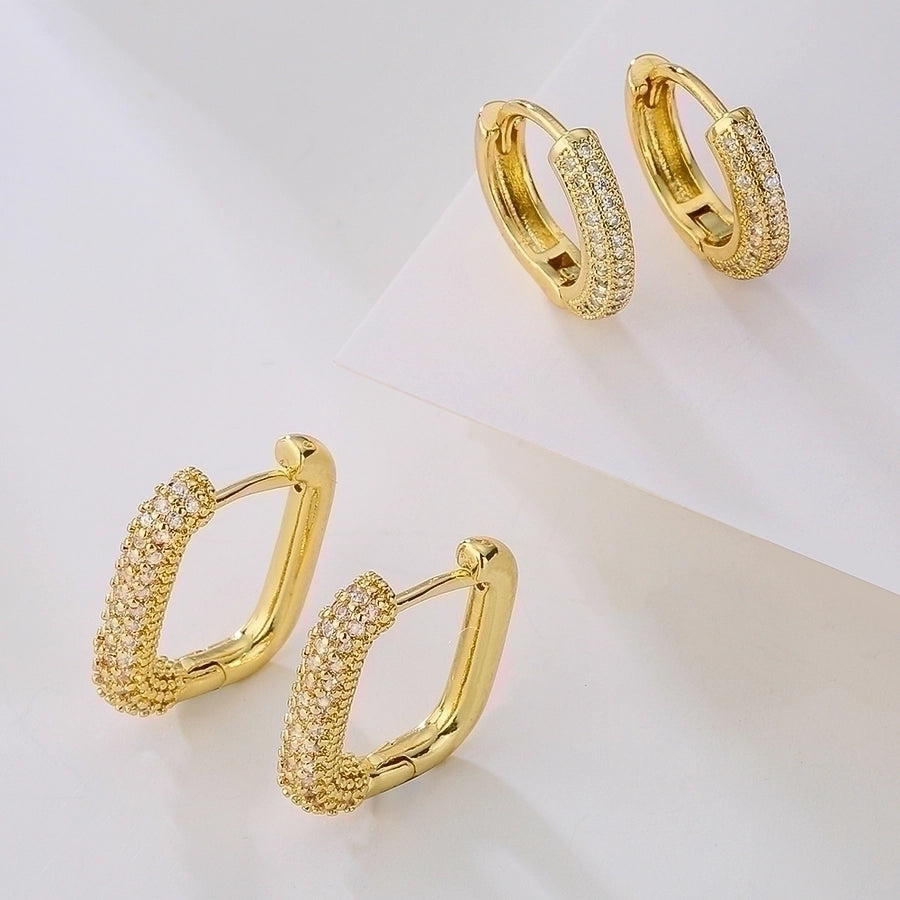 Sculpted Elegance Hoops