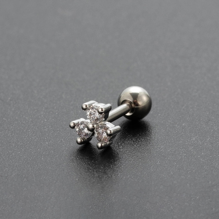 Ear Cartilage Rings & Studs Lady Flower 316 Stainless Steel Copper
