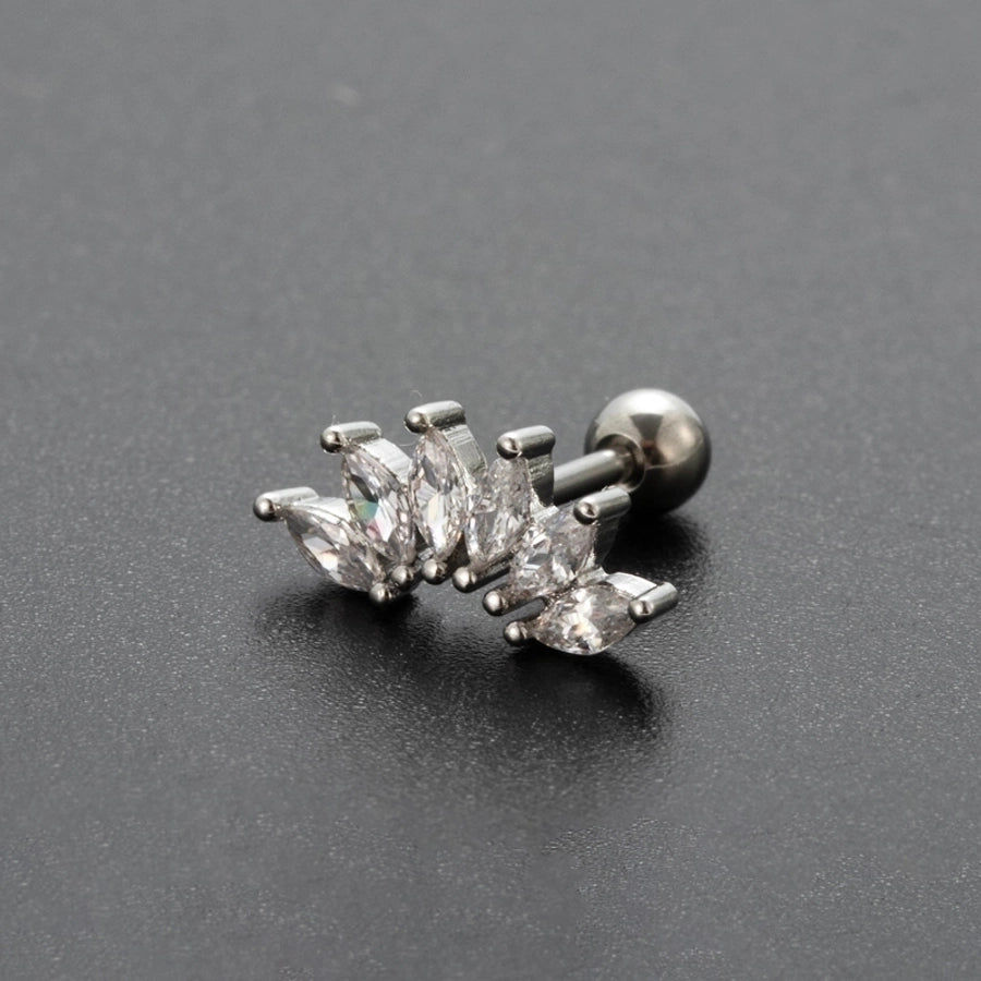 Ear Cartilage Rings & Studs Lady Flower 316 Stainless Steel Copper