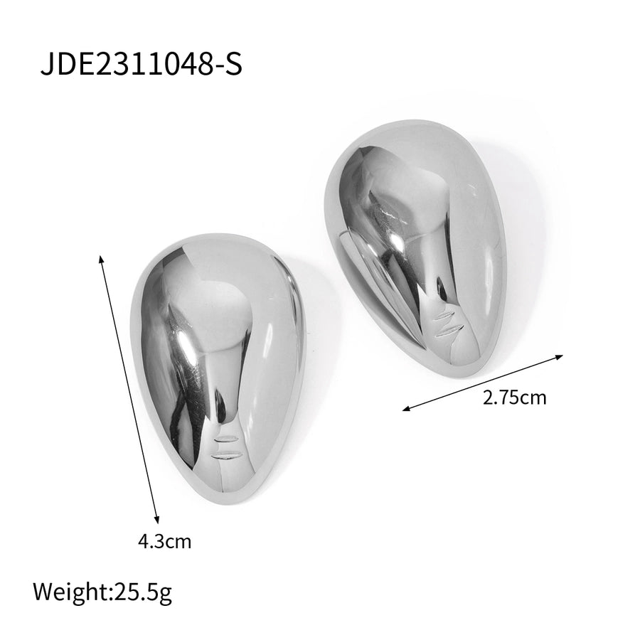 Geometric Gold Plated Ear Studs