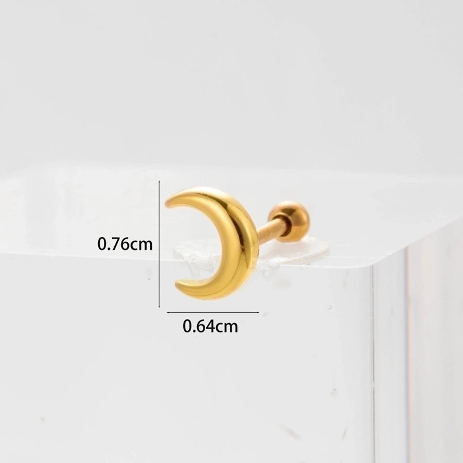 Ear Cartilage Rings & Studs Lady Flower 316 Stainless Steel Copper