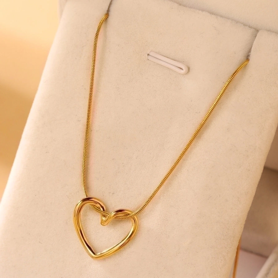 Elegant Heartbeat Pendant Necklace