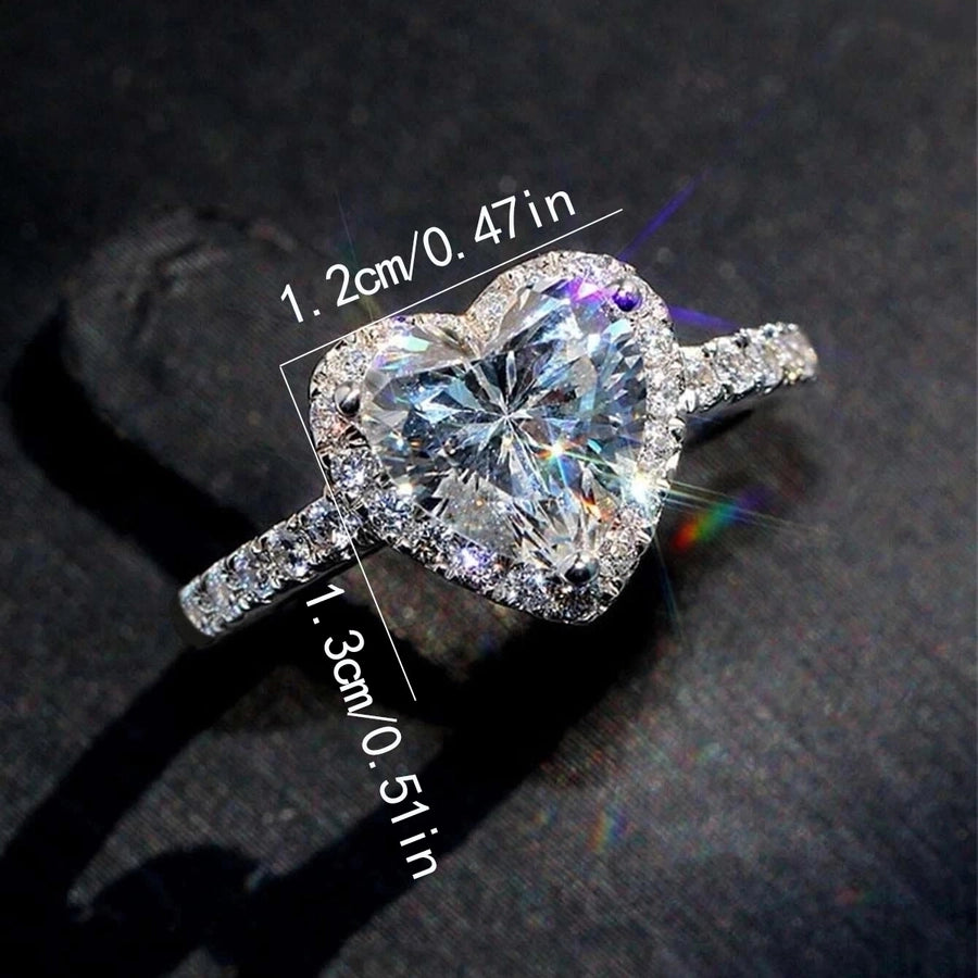 Classic Lady Heart-Shaped Ring