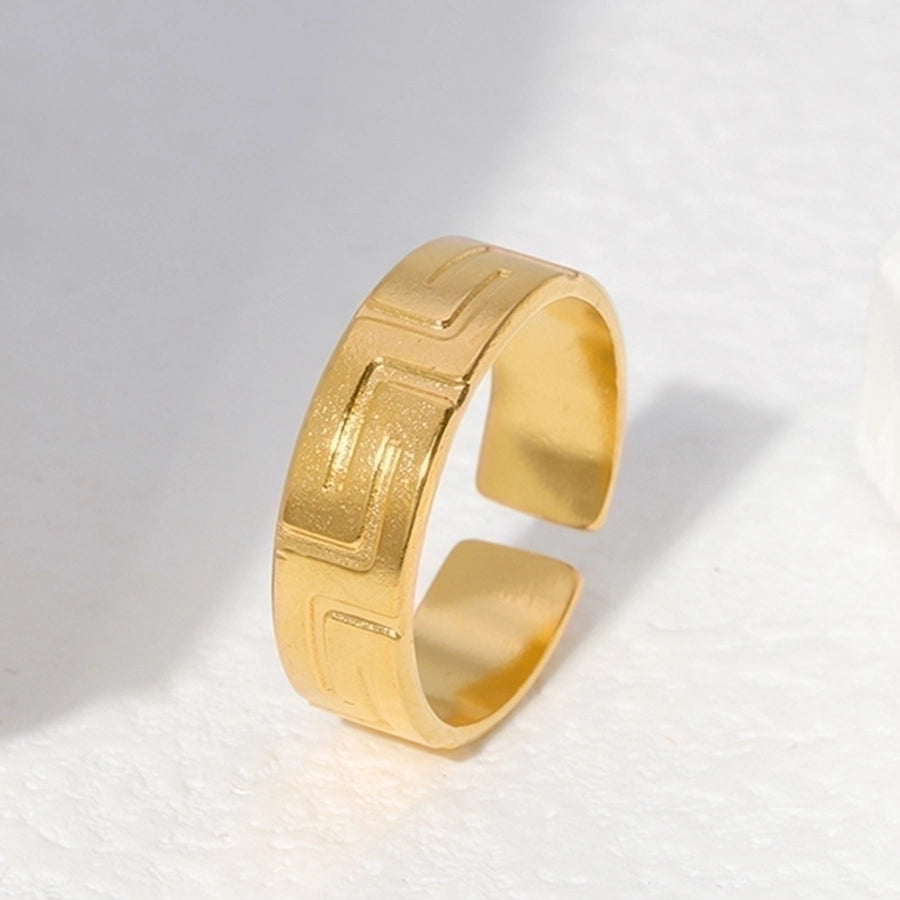 Modern Fashion 18K Gold Plated Open Ring