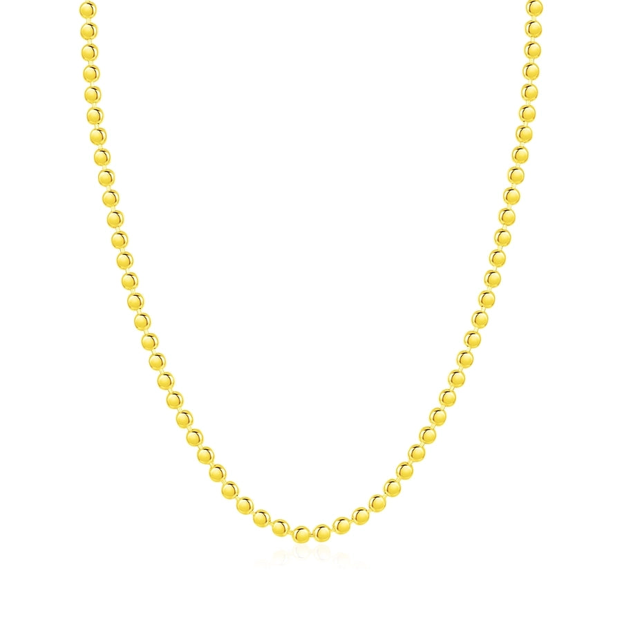 Sterling Silver Rack-Plated Geometric Choker