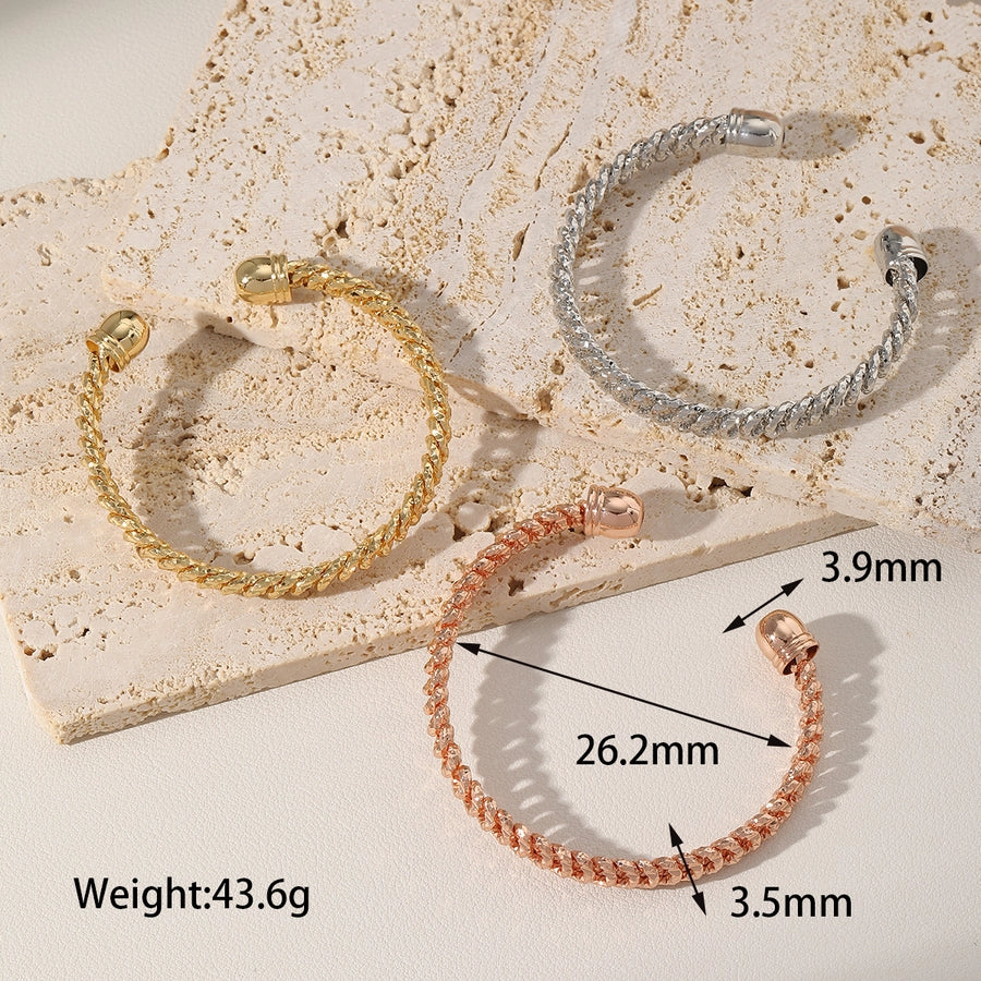 Romantic 18K Gold Plated Bangle