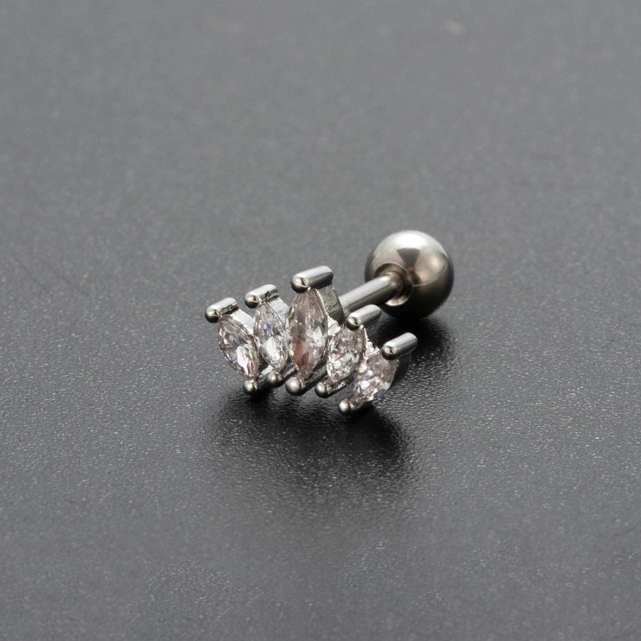 Ear Cartilage Rings & Studs Lady Flower 316 Stainless Steel Copper