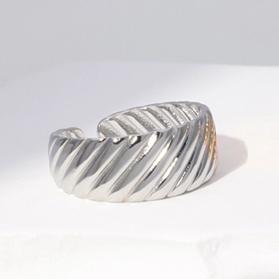 Leaf 18K Gold Plated Open Ring