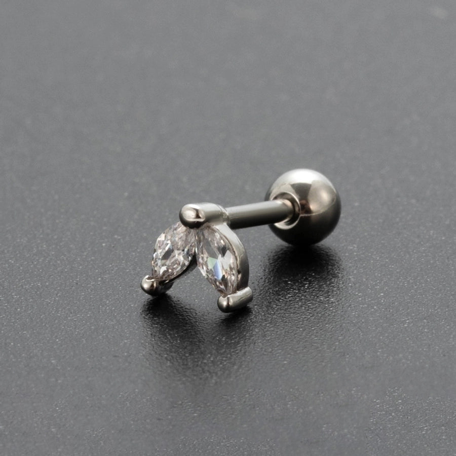 Ear Cartilage Rings & Studs Lady Flower 316 Stainless Steel Copper