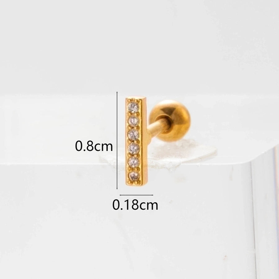 Ear Cartilage Rings & Studs Lady Flower 316 Stainless Steel Copper