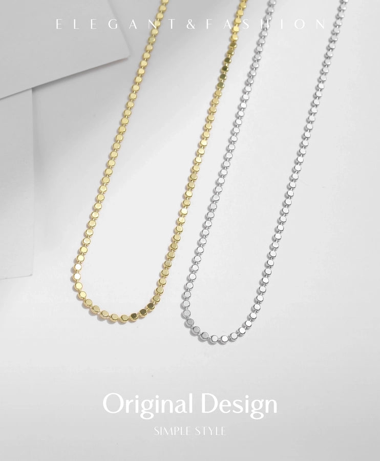 Sterling Silver Rack-Plated Geometric Choker