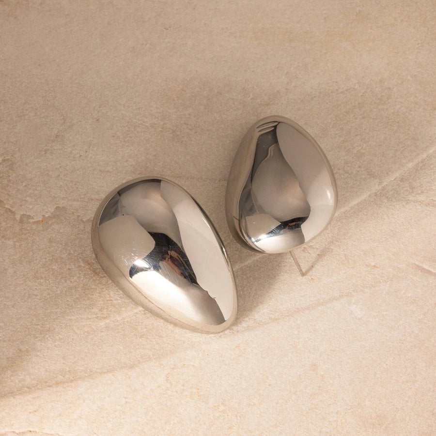 Geometric Gold Plated Ear Studs