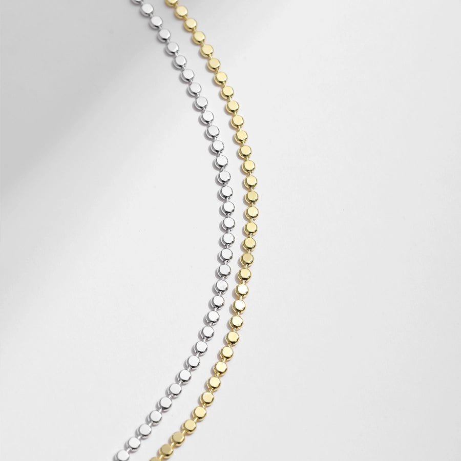Sterling Silver Rack-Plated Geometric Choker