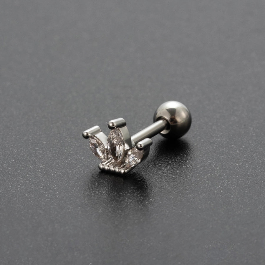 Ear Cartilage Rings & Studs Lady Flower 316 Stainless Steel Copper