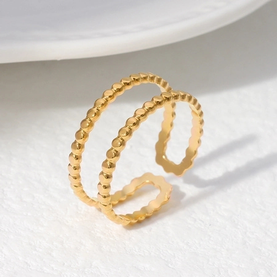 Modern Fashion 18K Gold Plated Open Ring