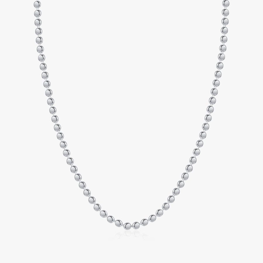 Sterling Silver Rack-Plated Geometric Choker