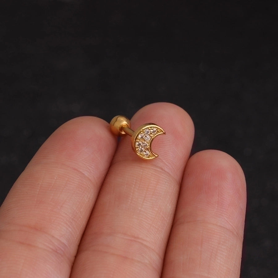 Ear Cartilage Rings & Studs Lady Flower 316 Stainless Steel Copper