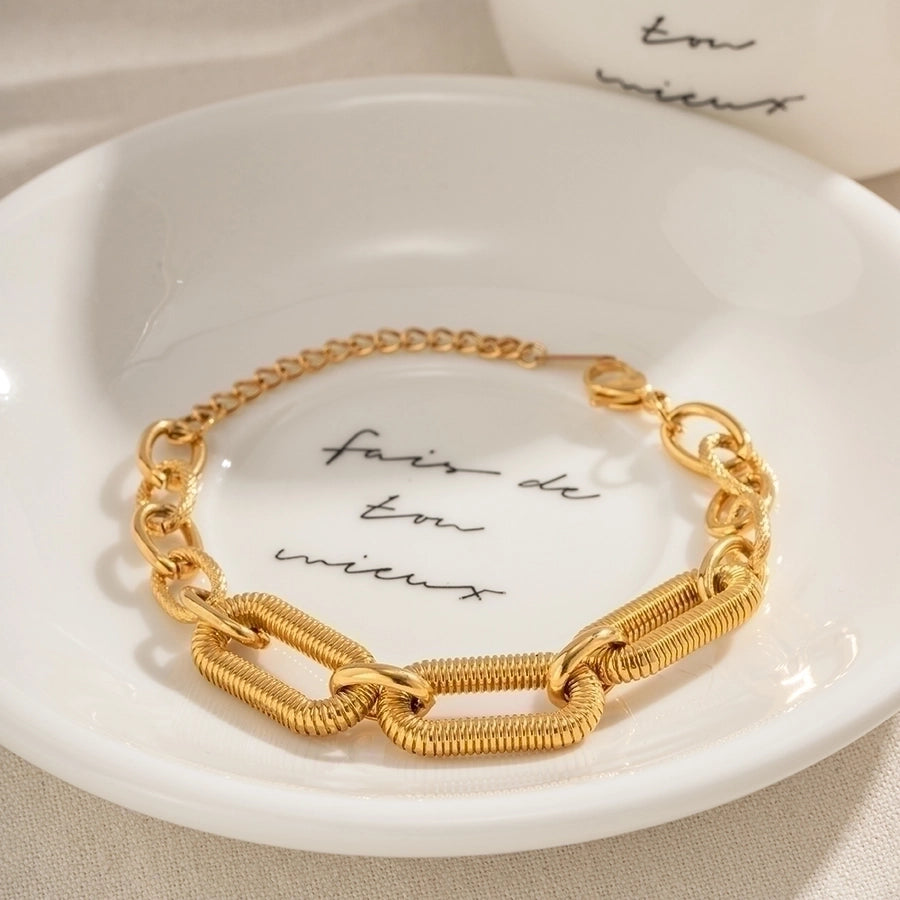 Simple Style Solid Color Bracelet