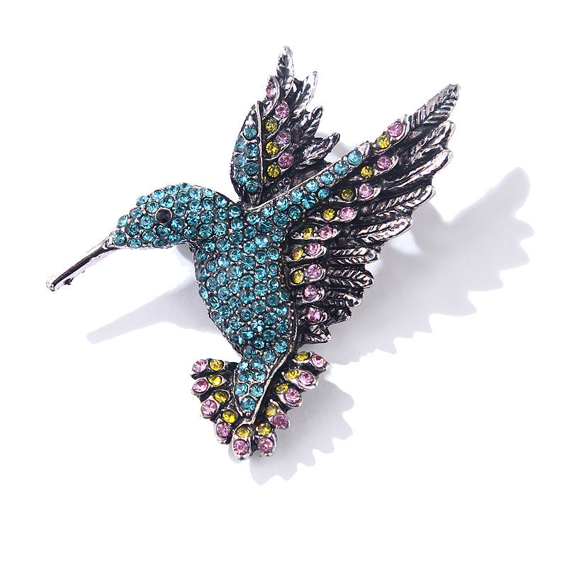 Chic Bird Rhinestone Alloy Brooch