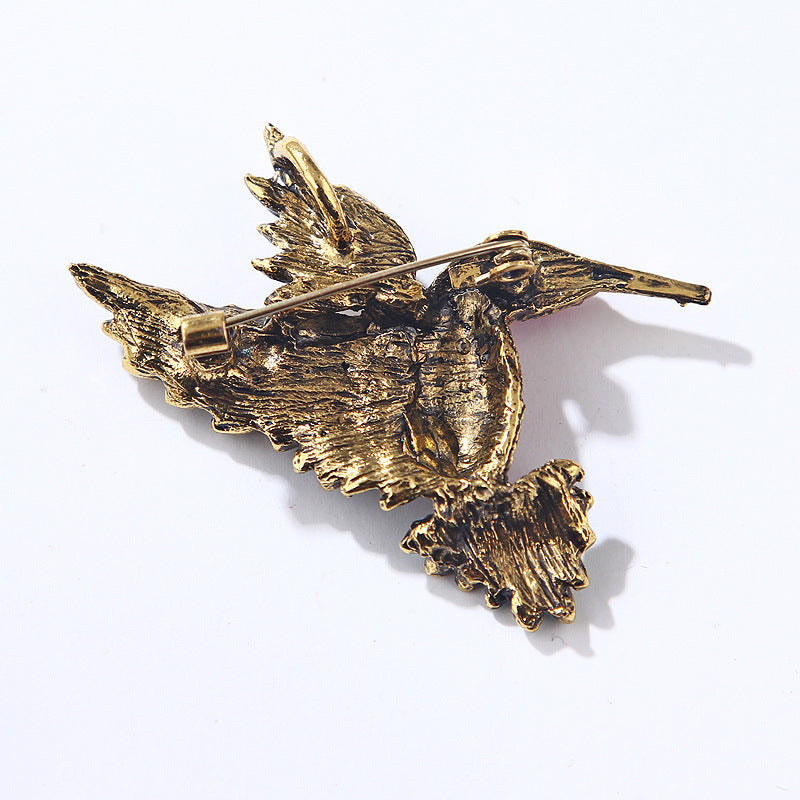 Chic Bird Rhinestone Alloy Brooch