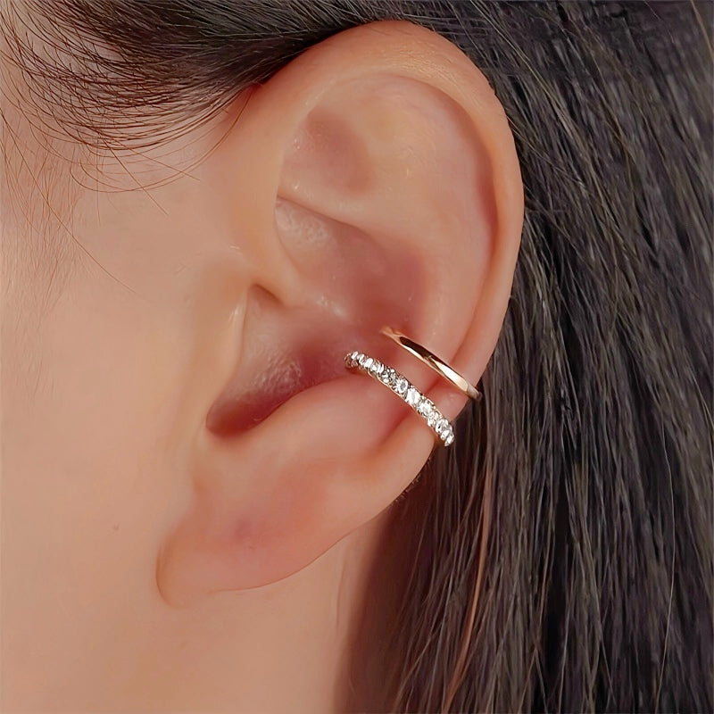 Exquisite Rhinestone Ear Cuff| Minimalist No-Piercing Earring