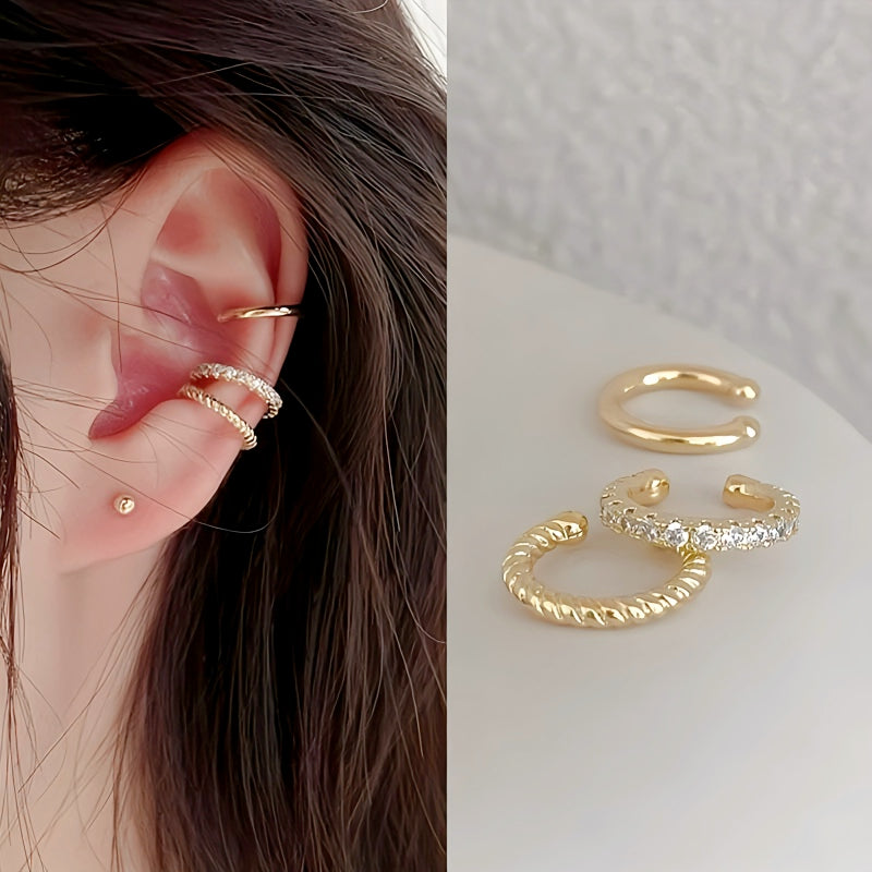 Exquisite Rhinestone Ear Cuff| Minimalist No-Piercing Earring