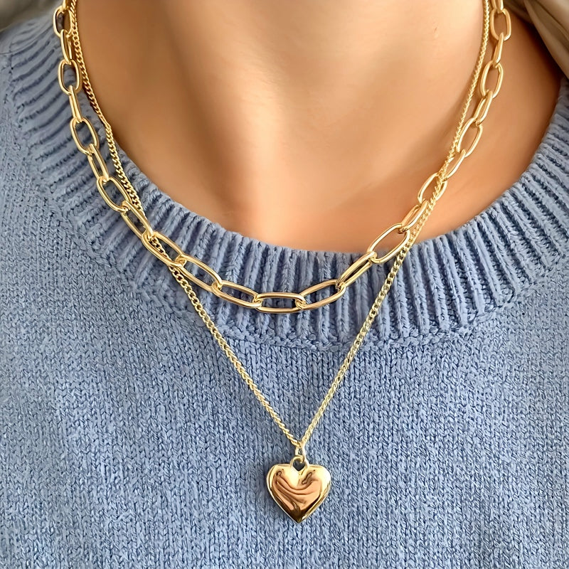 Contemporary Metal chain necklace