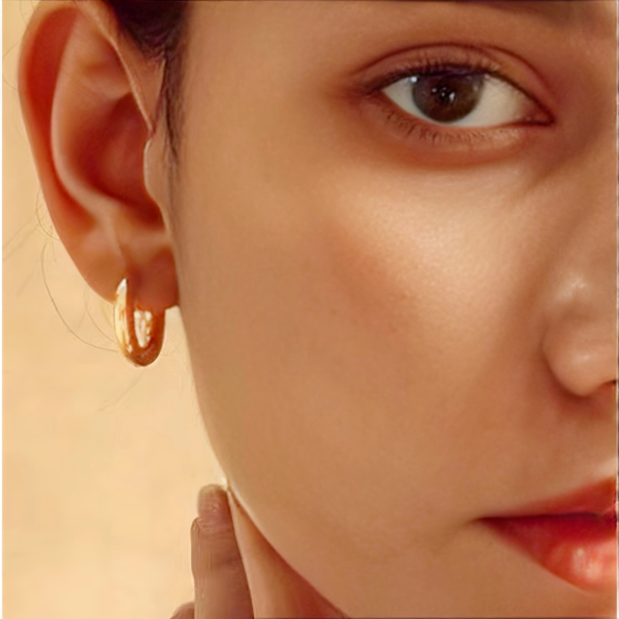 18k gold-plated Chic Hoop Earrings