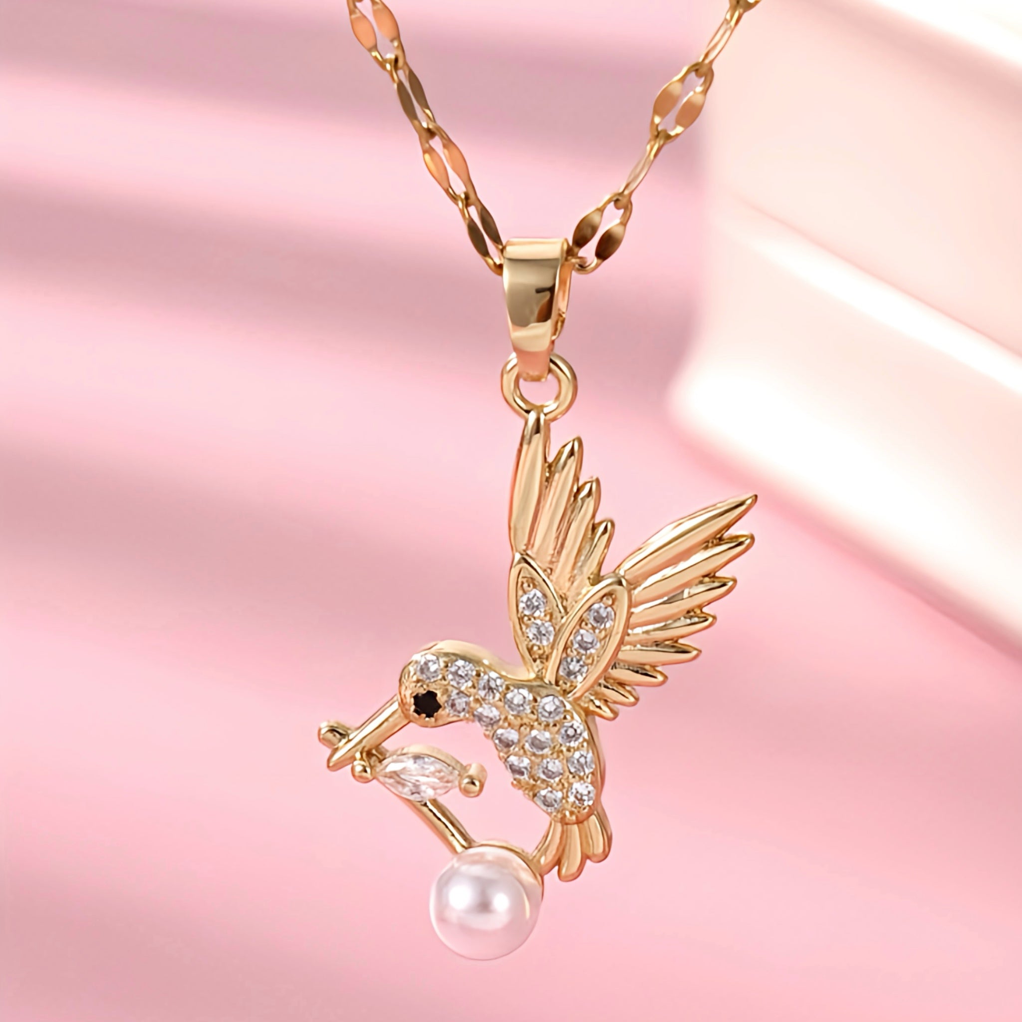 18K Gold Plated Elegant Glam Bird Luxurious Necklace