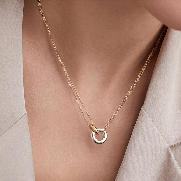 Minimalist Circle Pendant Necklace