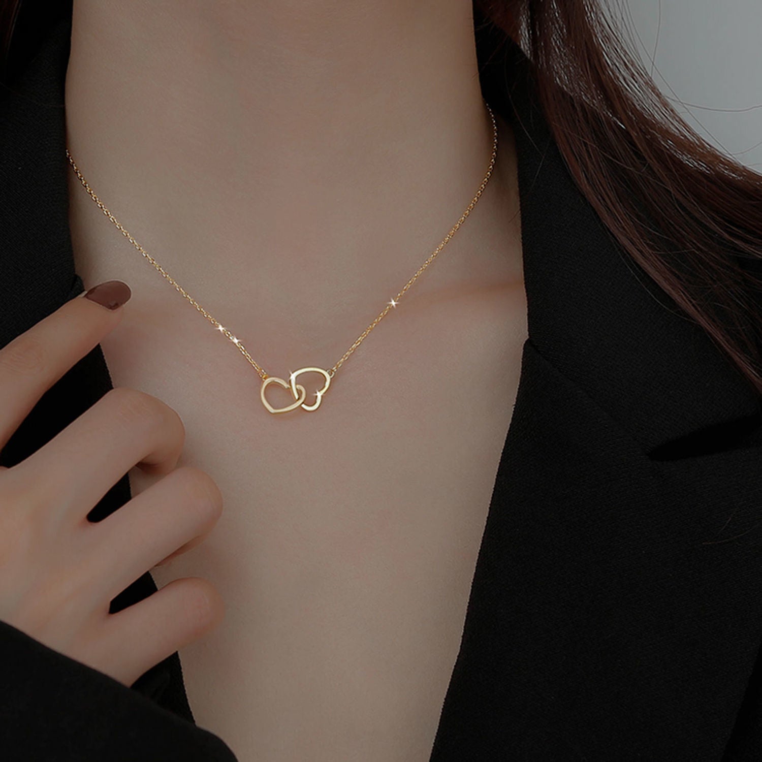 18K Gold Plated Heartfelt Connection Necklace