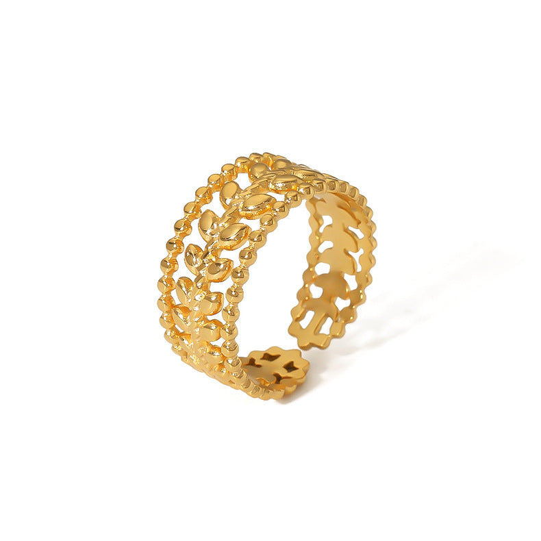 18K Gold Plated Modern Style Plating Geometric Open Rings