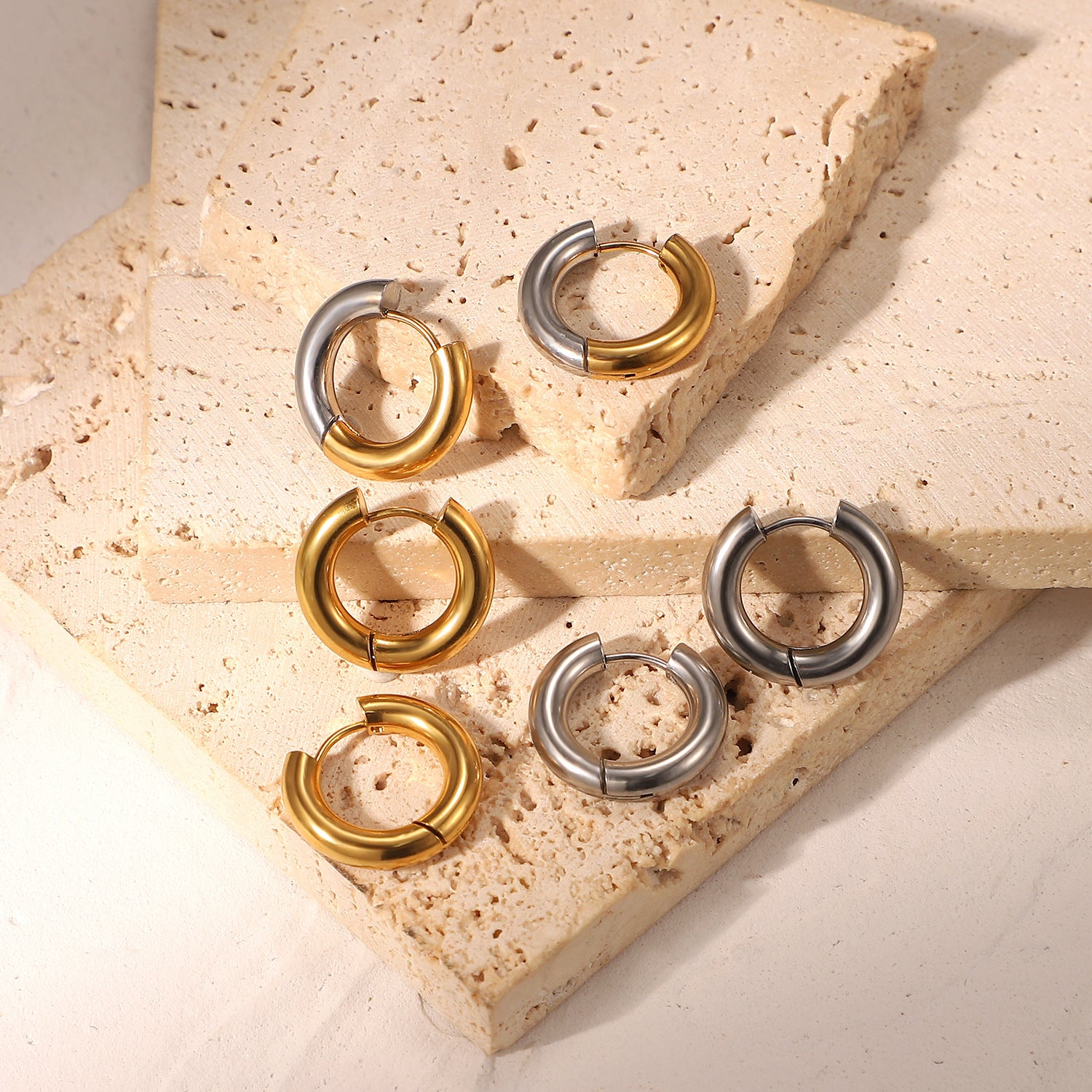 18k gold-plated Chic Hoop Earrings