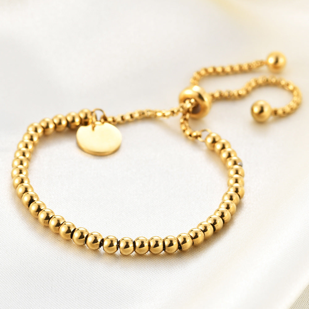 Luxe 18k gold plated Beaded Bracelet