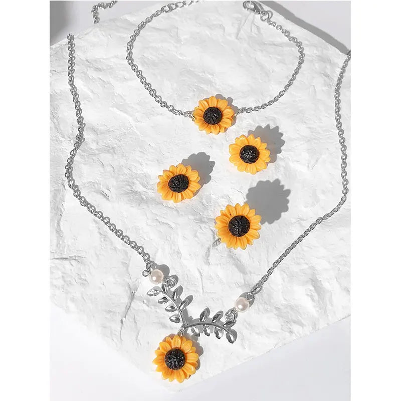 Sunflower Garden Jewelry Set