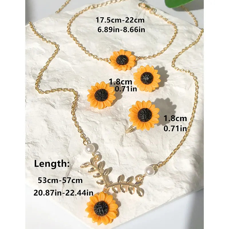 Sunflower Garden Jewelry Set