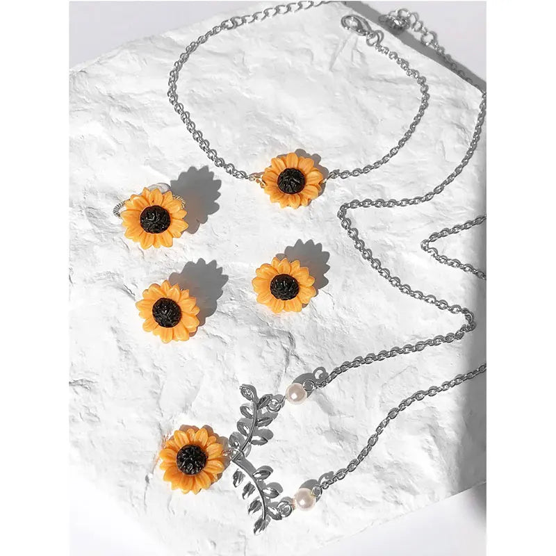 Sunflower Garden Jewelry Set