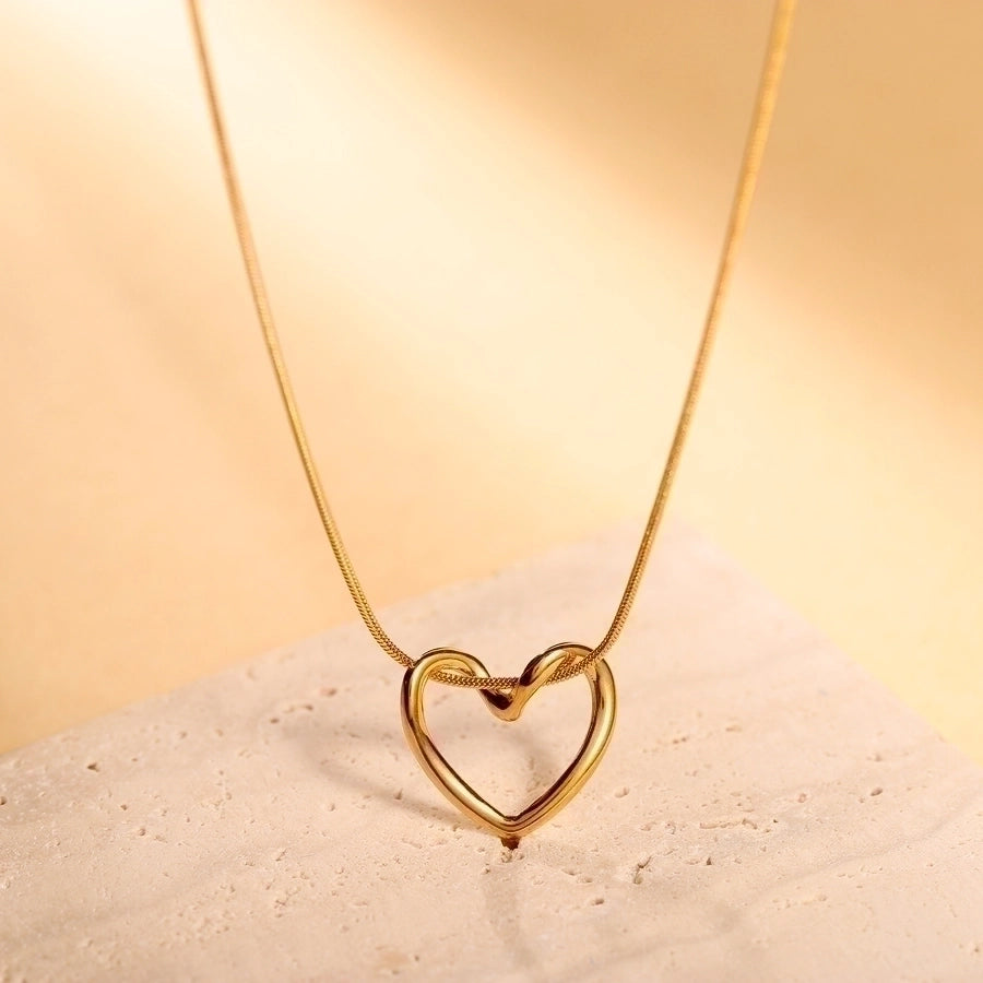 Elegant Heartbeat Pendant Necklace